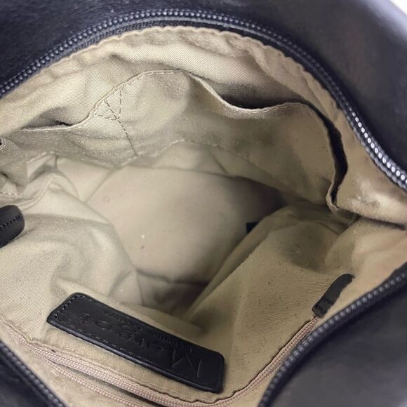 Margot black soft leather crossbody bag with silver tone hardwares. - Picture 5 of 9